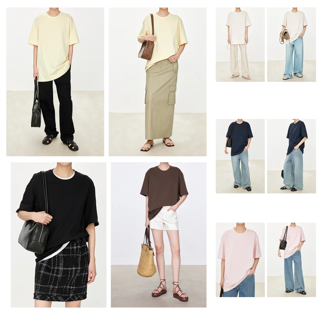 【商场同款新品】JOC仅供线上高端环保染色长绒棉 B囤萬能打底T恤