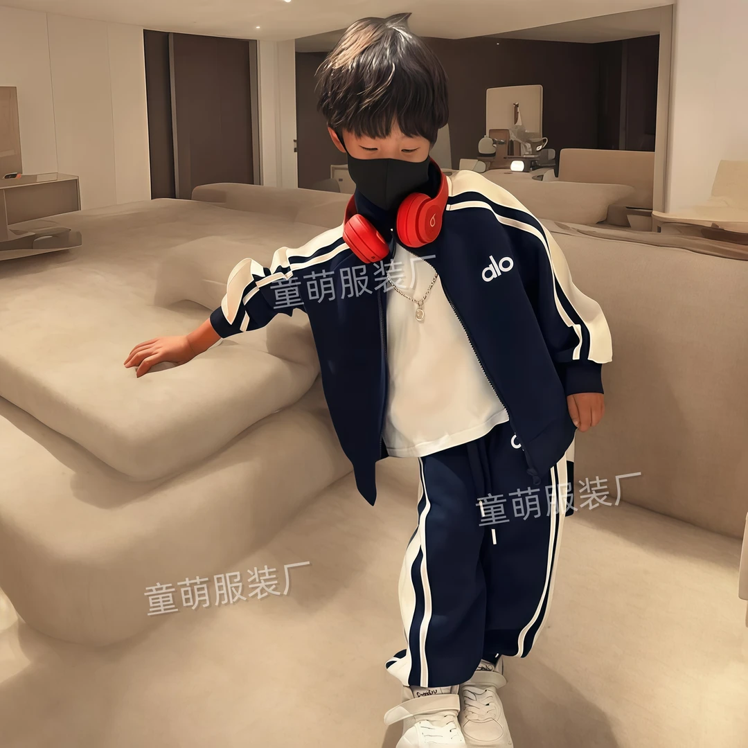 【实体甄选品质】男女童棉套装2025春秋款亲子装外套休闲儿童两件套