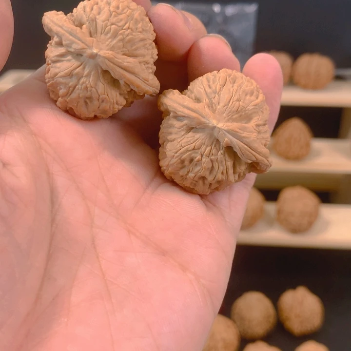 十***二吊坠文玩核桃白狮子
