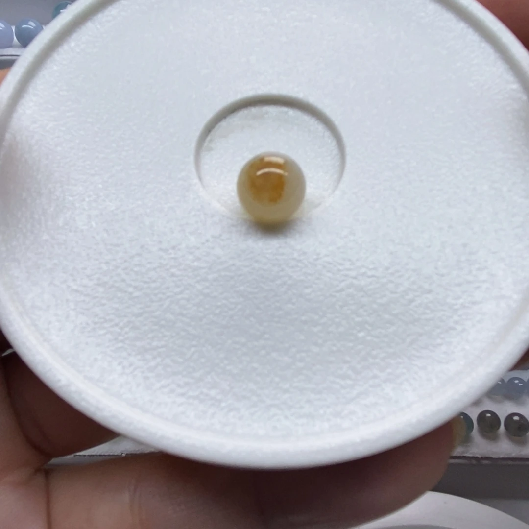 翡翠散珠翡翠洒金圆珠 卡8