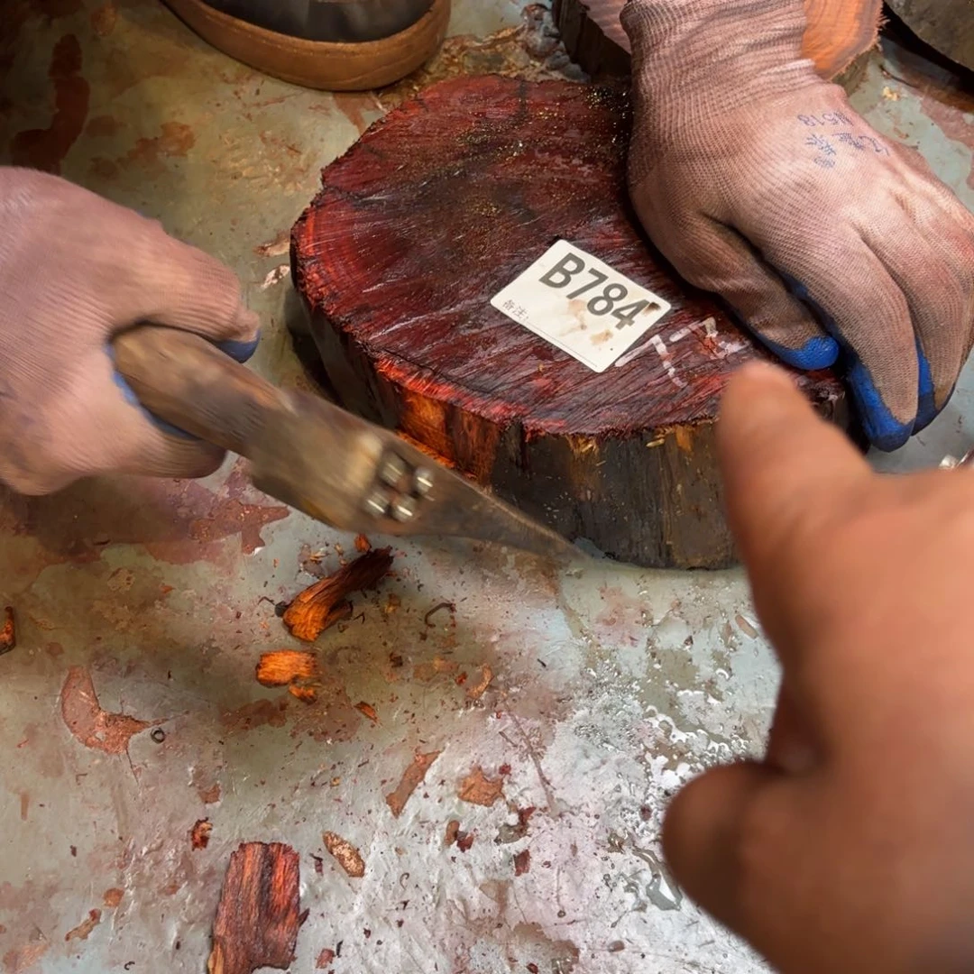 何***见一物一拍血檀编码784