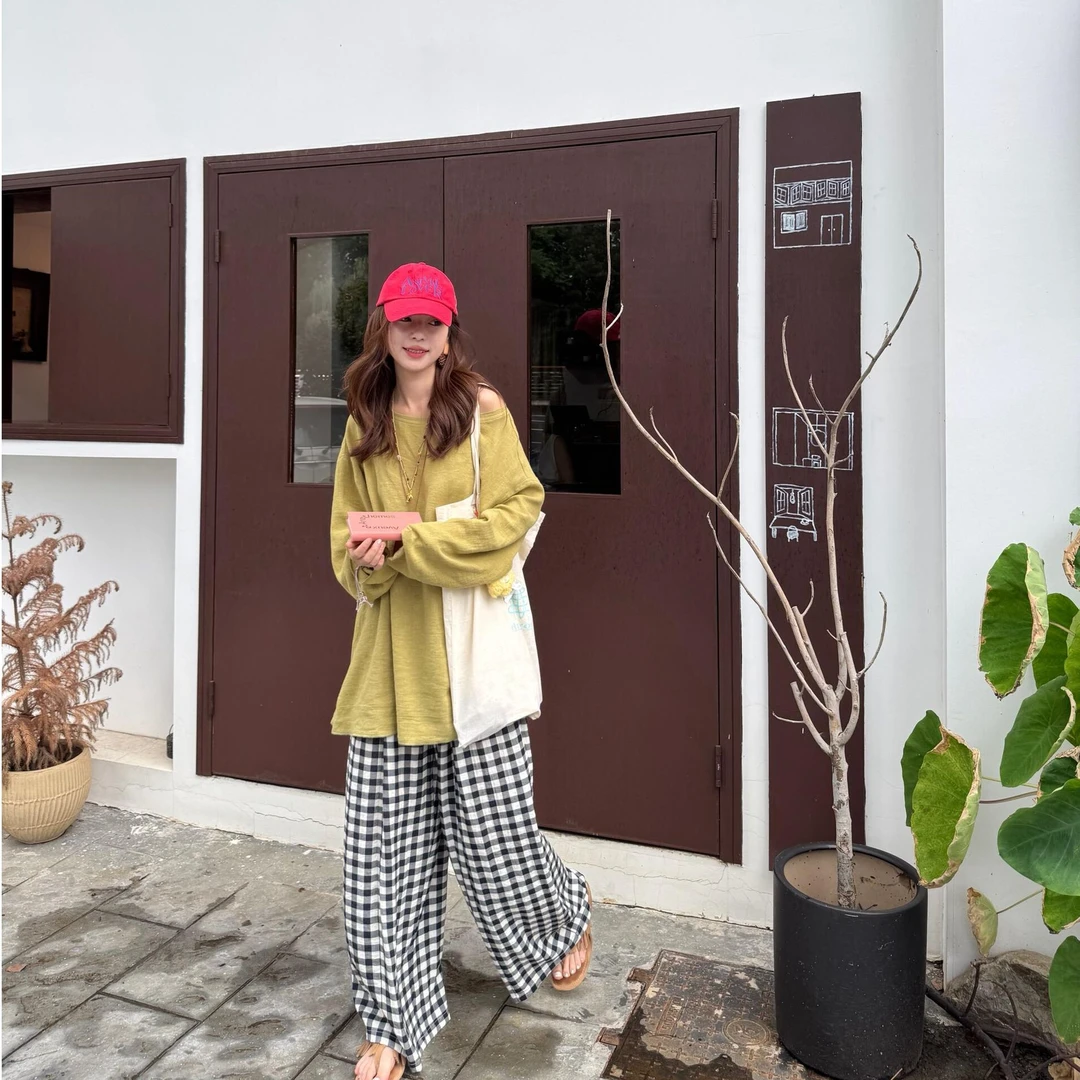 慵懒风纯色宽松百搭长袖防晒罩衫T恤女夏季轻薄休闲显瘦简约上衣