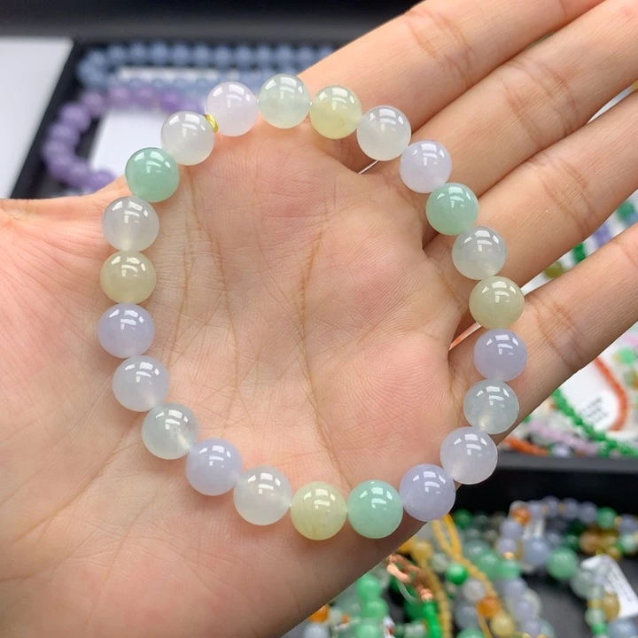 毛衣链未镶嵌翡翠卡8马卡龙