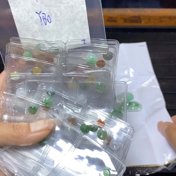 夜***雪定制翡翠未镶嵌不退