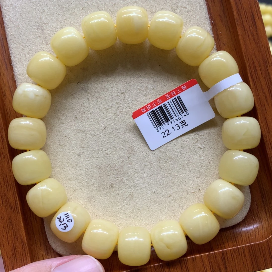 未镶嵌蜜蜡手链蜜蜡