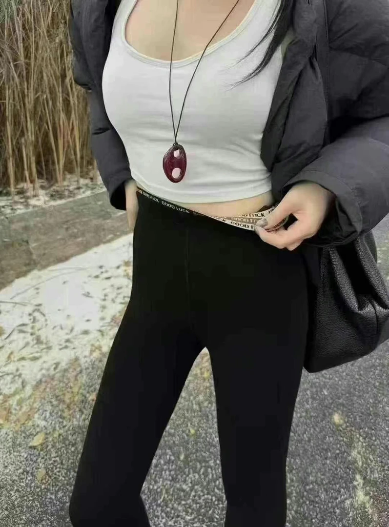 【全国包邮】8088新款春秋正品蛋白绒高腰收腹提臀美腿打底裤发财裤