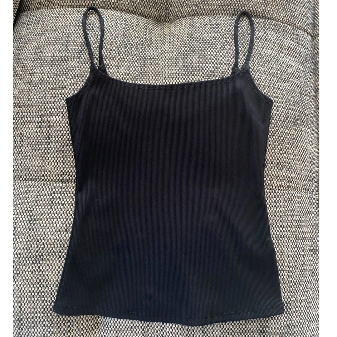 条纹针织小背心极简