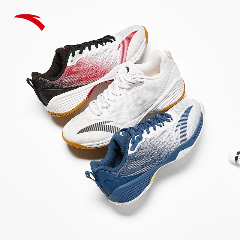 安踏极光乒羽鞋丨男女耐磨透气羽毛球健身跑步运动鞋子112524461