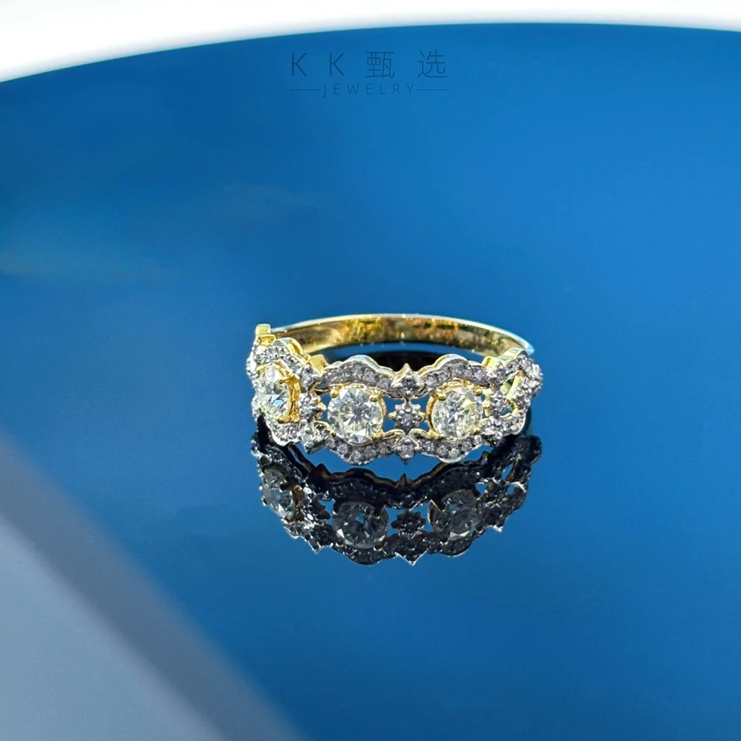 【KK珠宝】 60分镂空三生石戒指