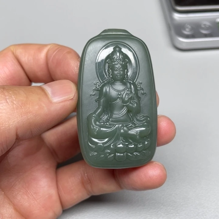 和田玉吊坠(不含链)未镶嵌城****店