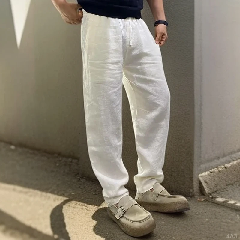 夏季超薄纯锥形弯刀小脚九分裤吸汗透气凉爽痞帅休闲裤性感