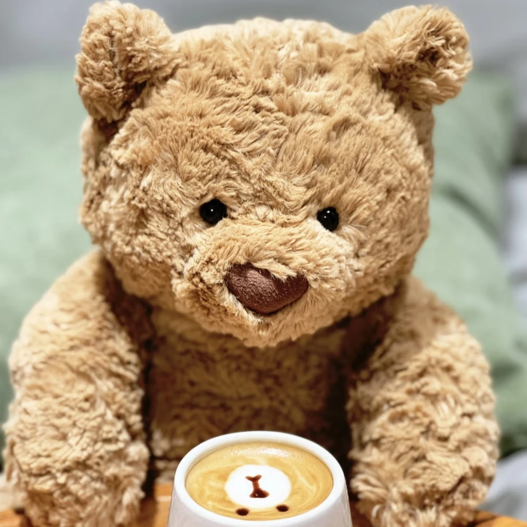 精选巴熊毛绒玩偶（配防尘袋）