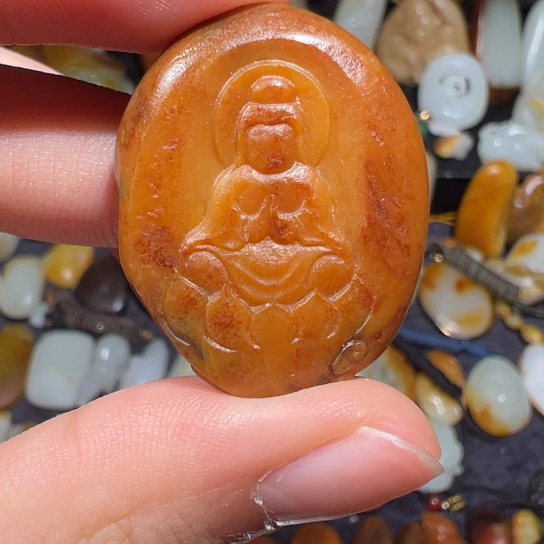 和田玉吊坠(不含链)未镶嵌