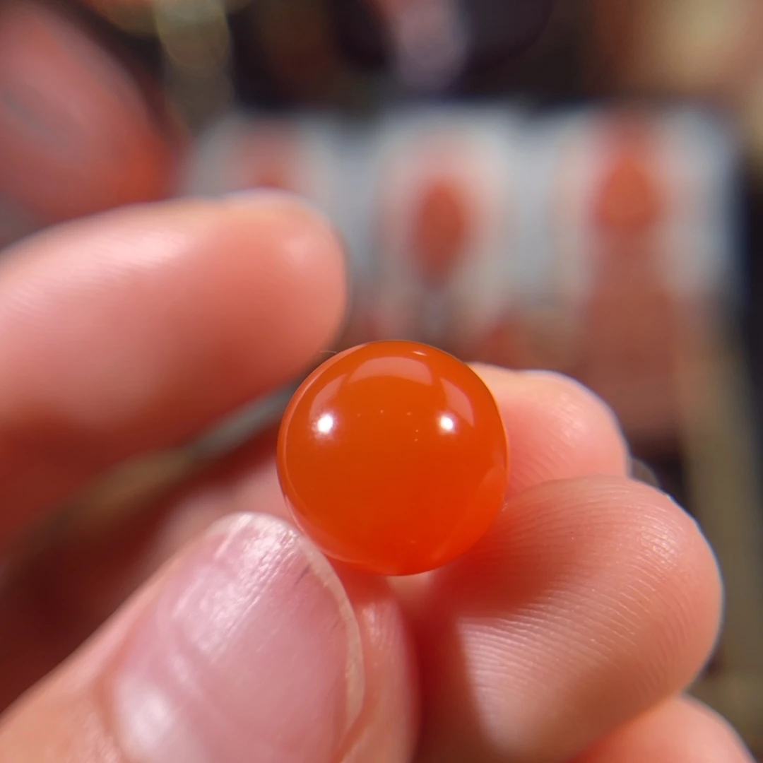 南红玛瑙未镶嵌圆珠10.8