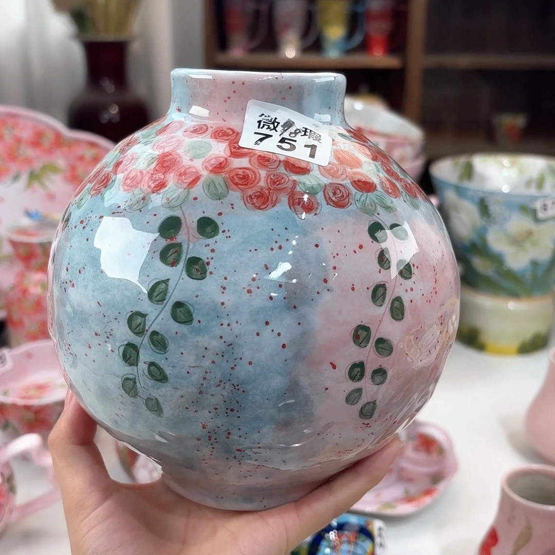 景德镇手绘高温釉下彩陶瓷茶具