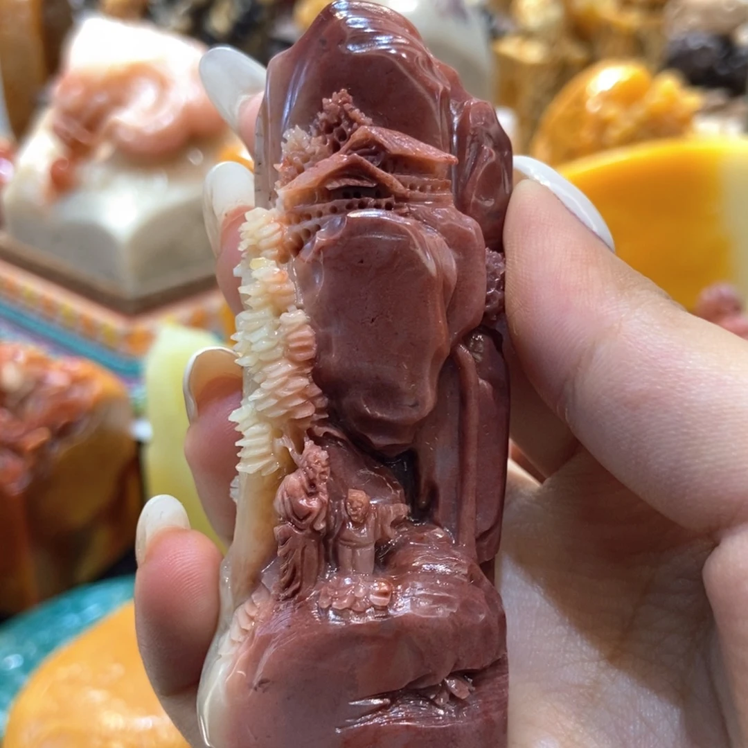 寿山石印石山水印章