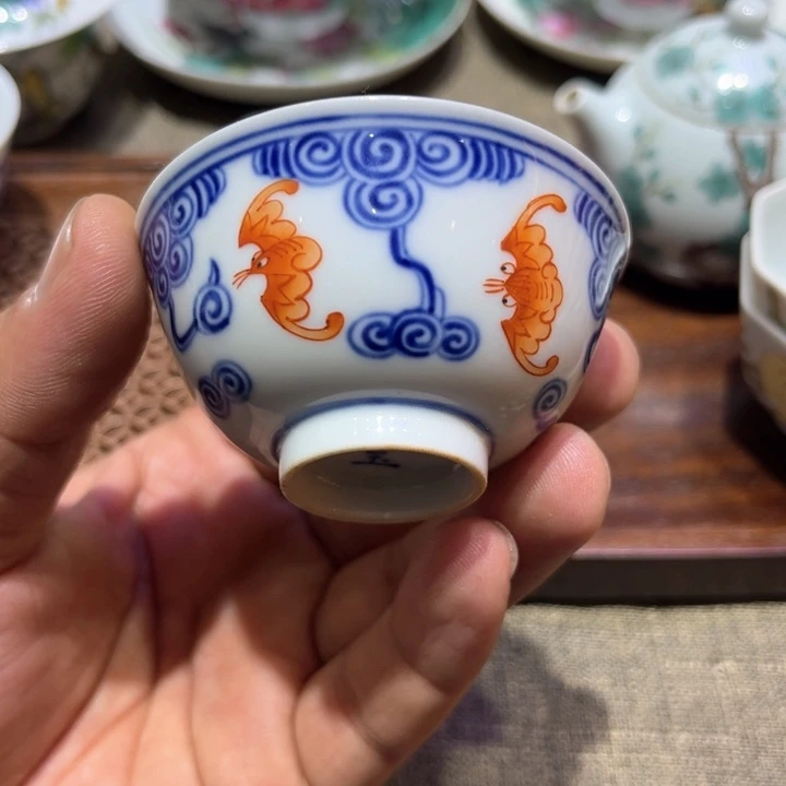 纯手绘精品盖碗杯