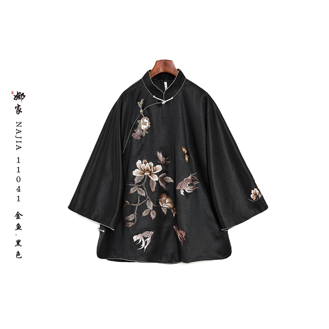 娜家-国风非遗金鱼上衣NAJIA（11041）