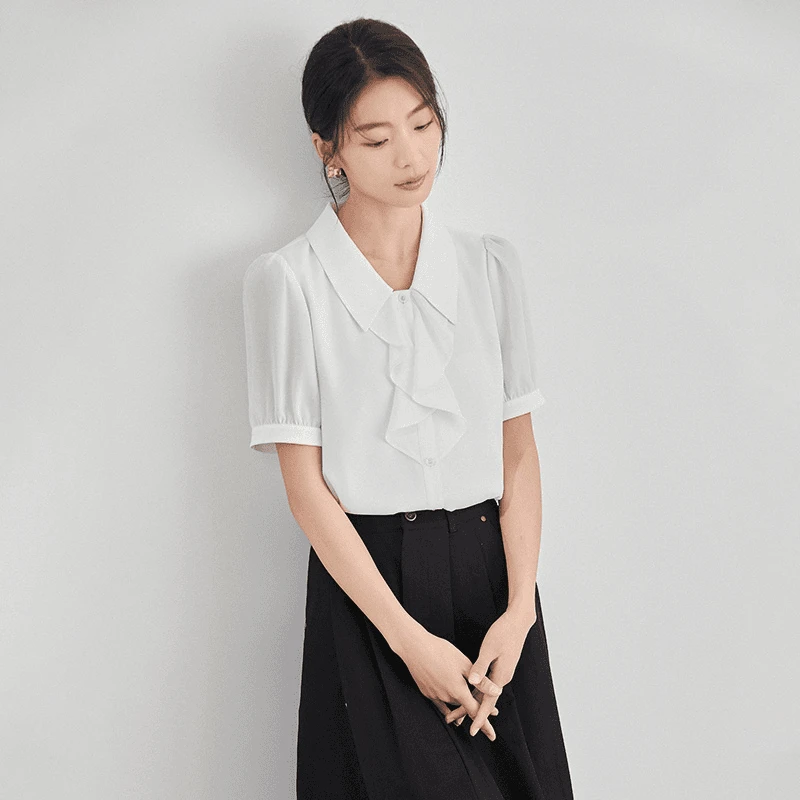 【曼贝宠粉节】A106-8492225A白色衬衣