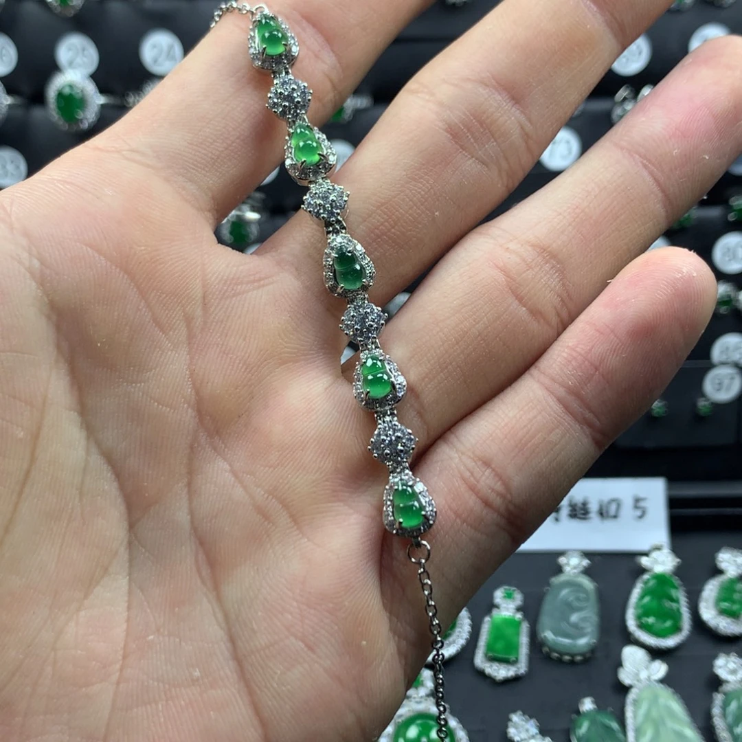 ˗***˗翡翠未镶嵌手链手链