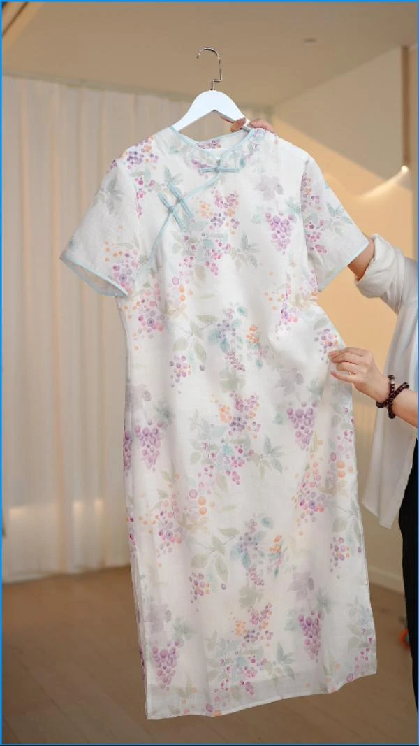 【春满园】改良版旗袍新中式国风复古宽松大码连衣裙