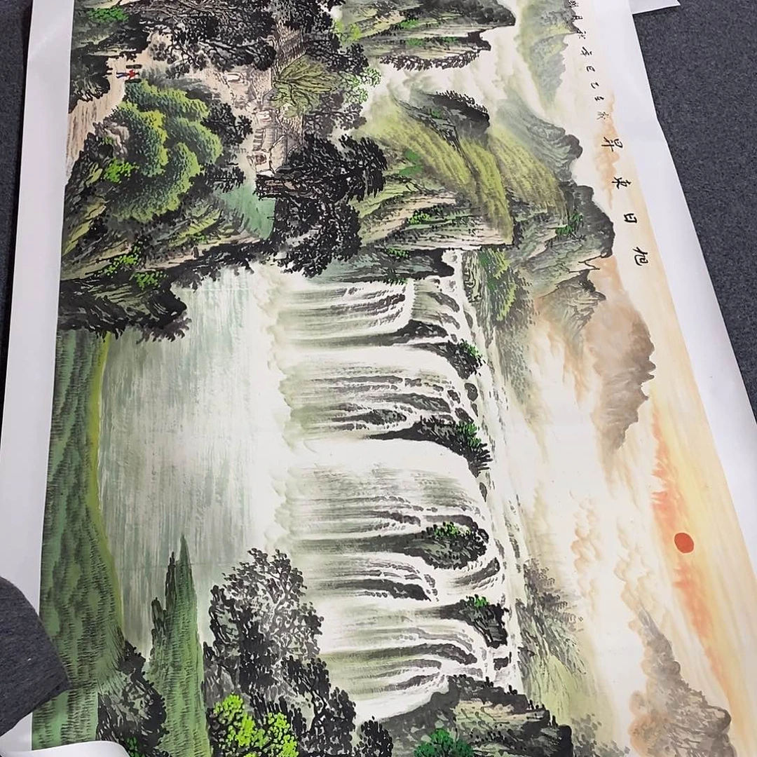 国画画画真的画画