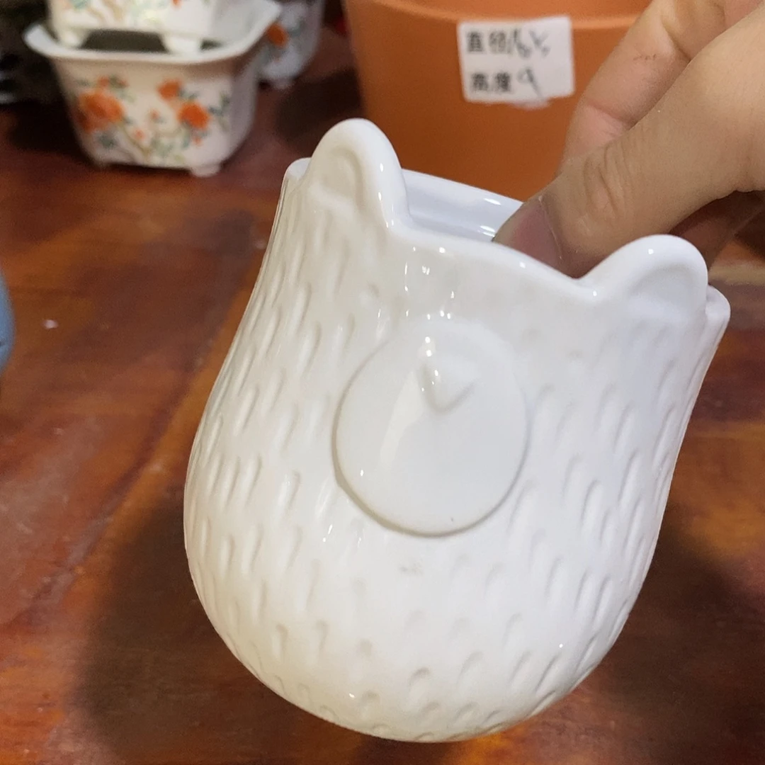 杯子陶陶盆有孔 瑕疵介意勿拍