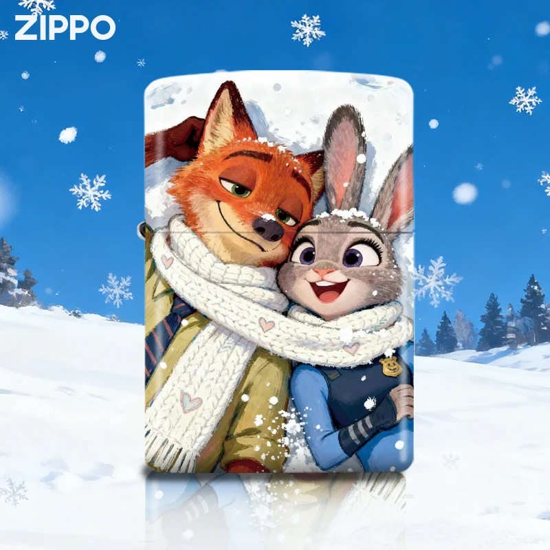 zippo打火机 狐尼克兔朱迪 疯狂动物城 情侣送礼物防风打火机DYJ1