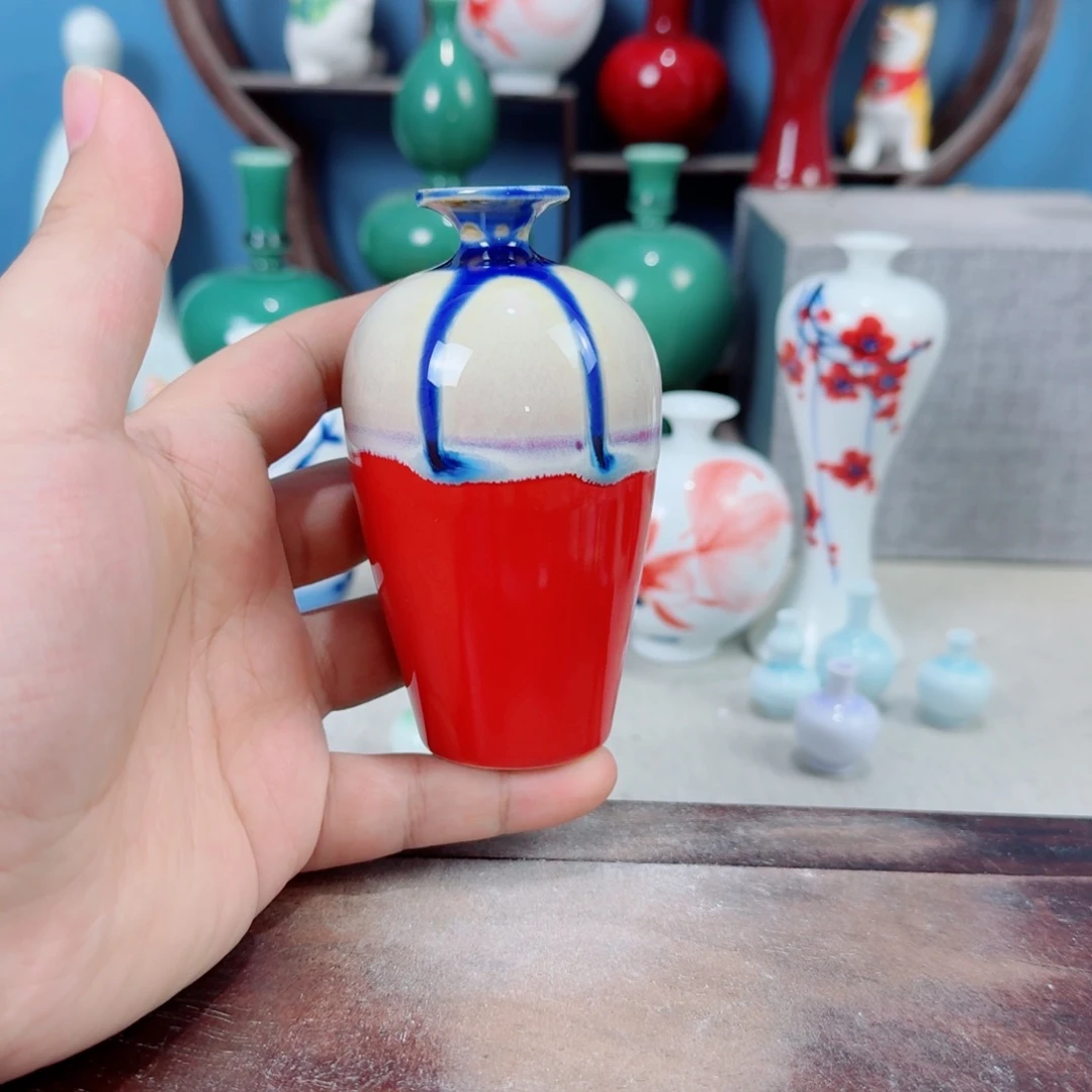 陶瓷手工小花器摆件