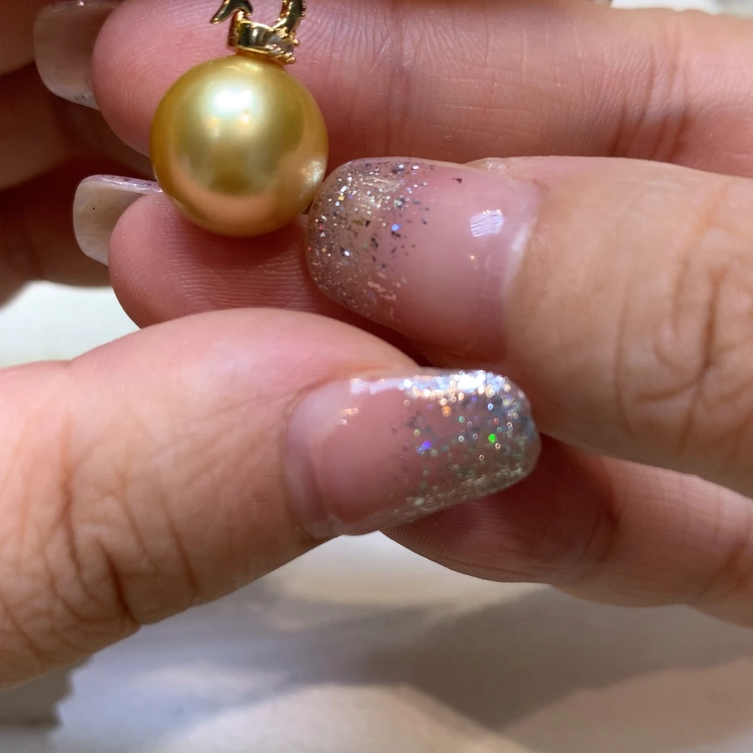 海水珍珠银S925镶嵌颈饰