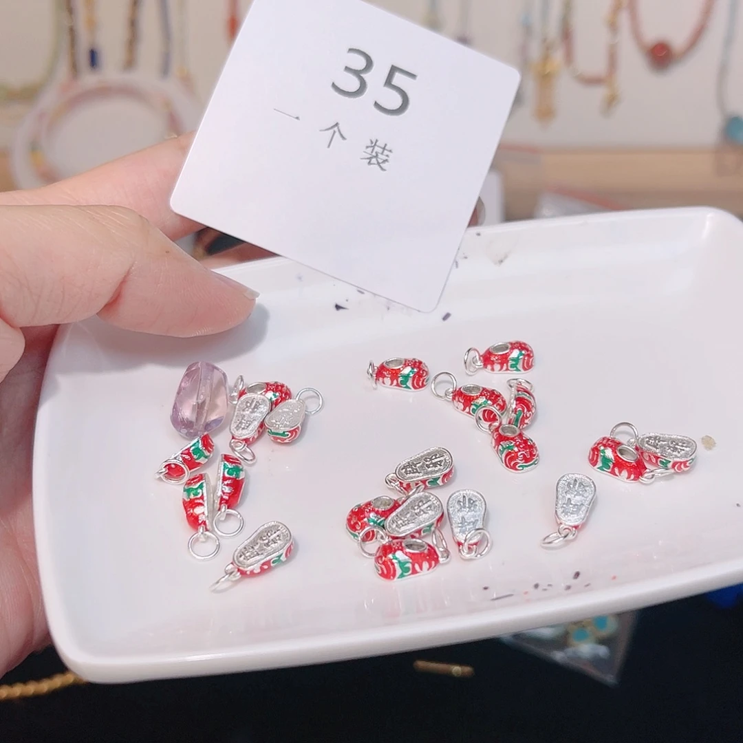 紫晶珠宝半成品银S925镶嵌35