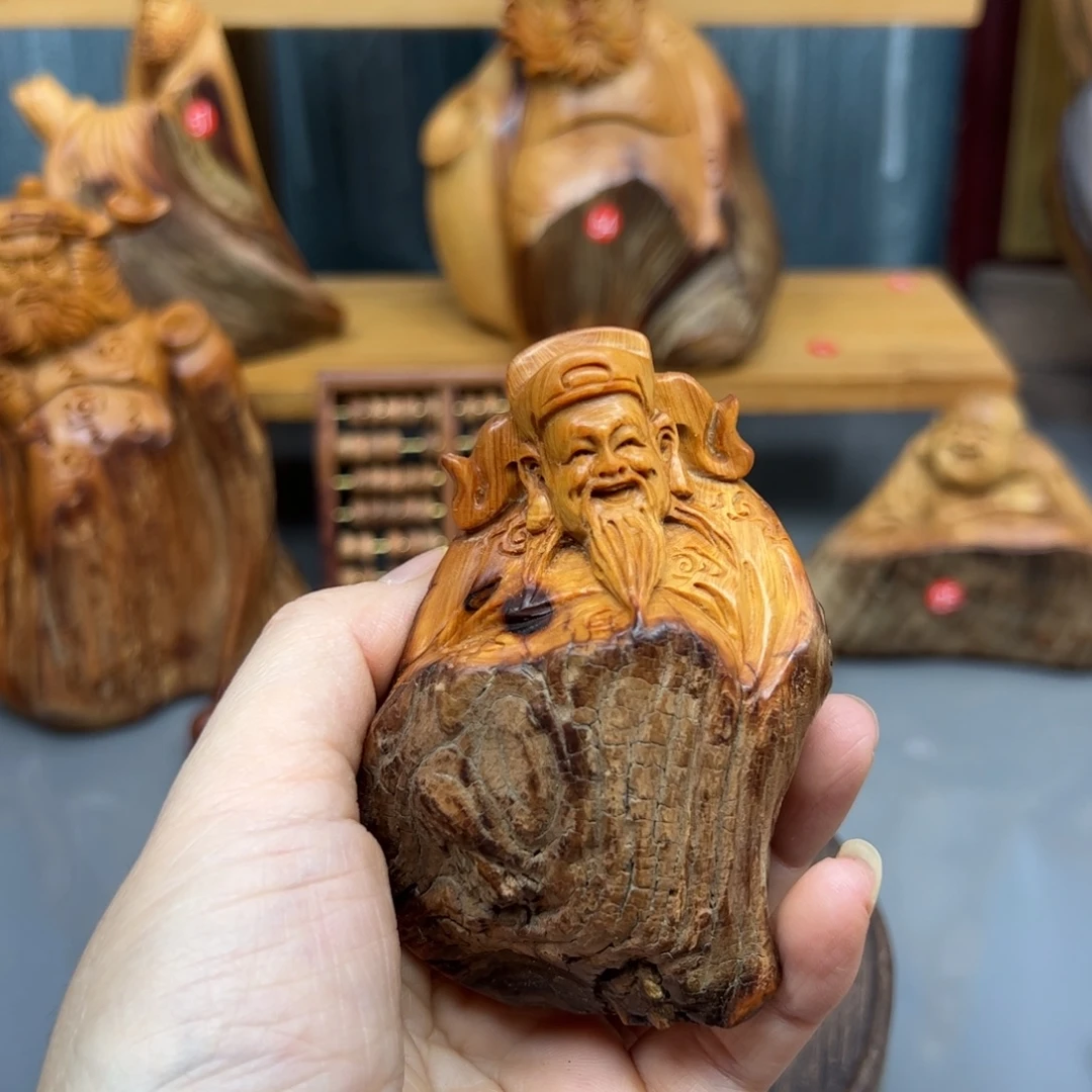 用***9木崖柏木摆件手把件，