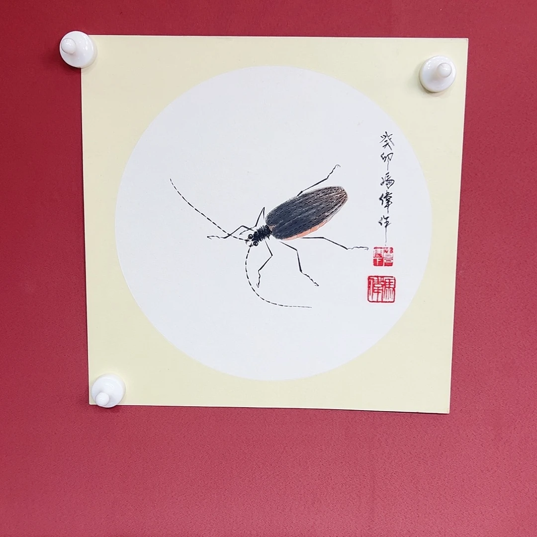 国画冯伟老师亲笔手绘国画作品慧