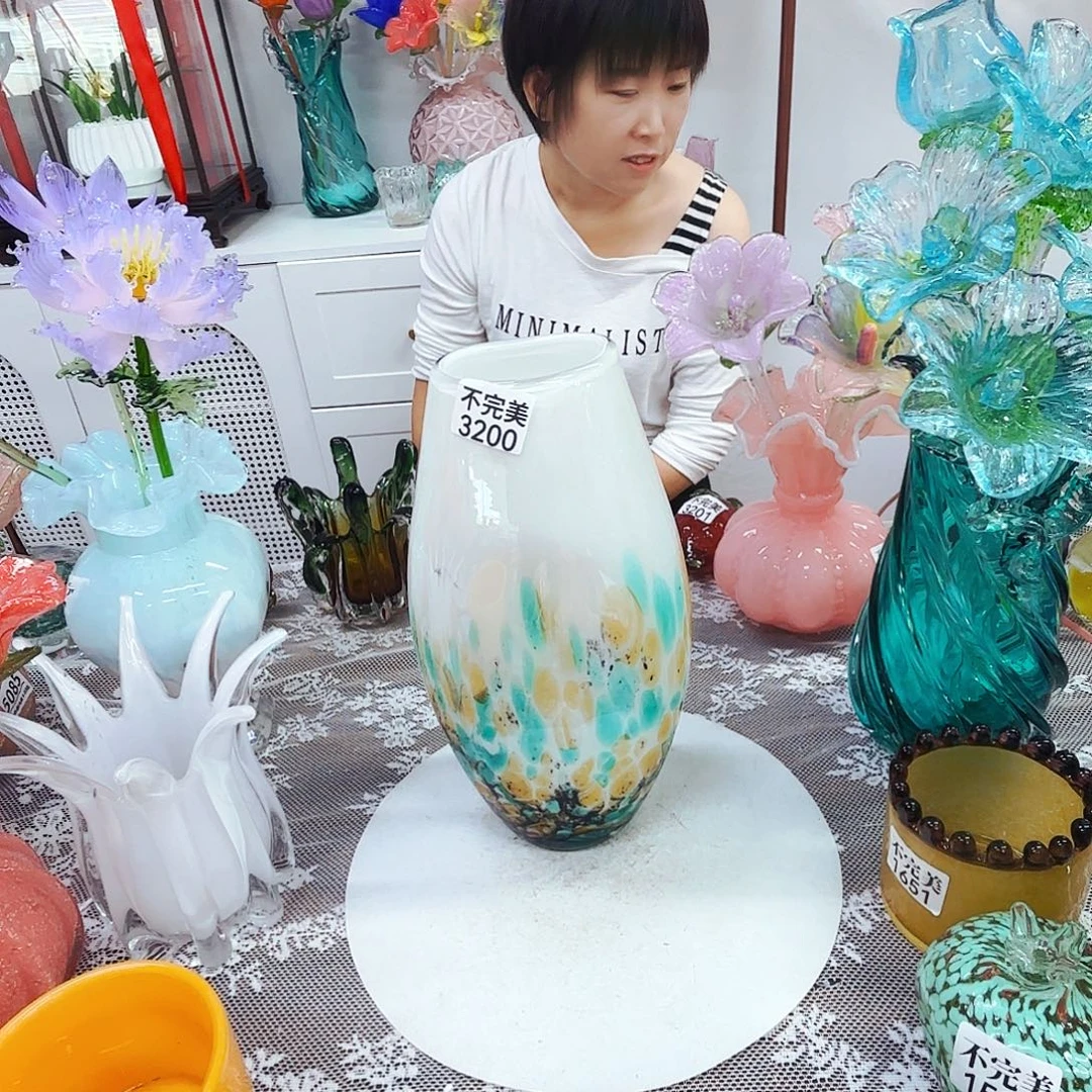 福利不退不退琉璃花瓶花器艺术品