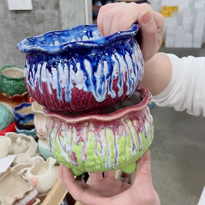 陶瓷陶瓷多肉植物花盆