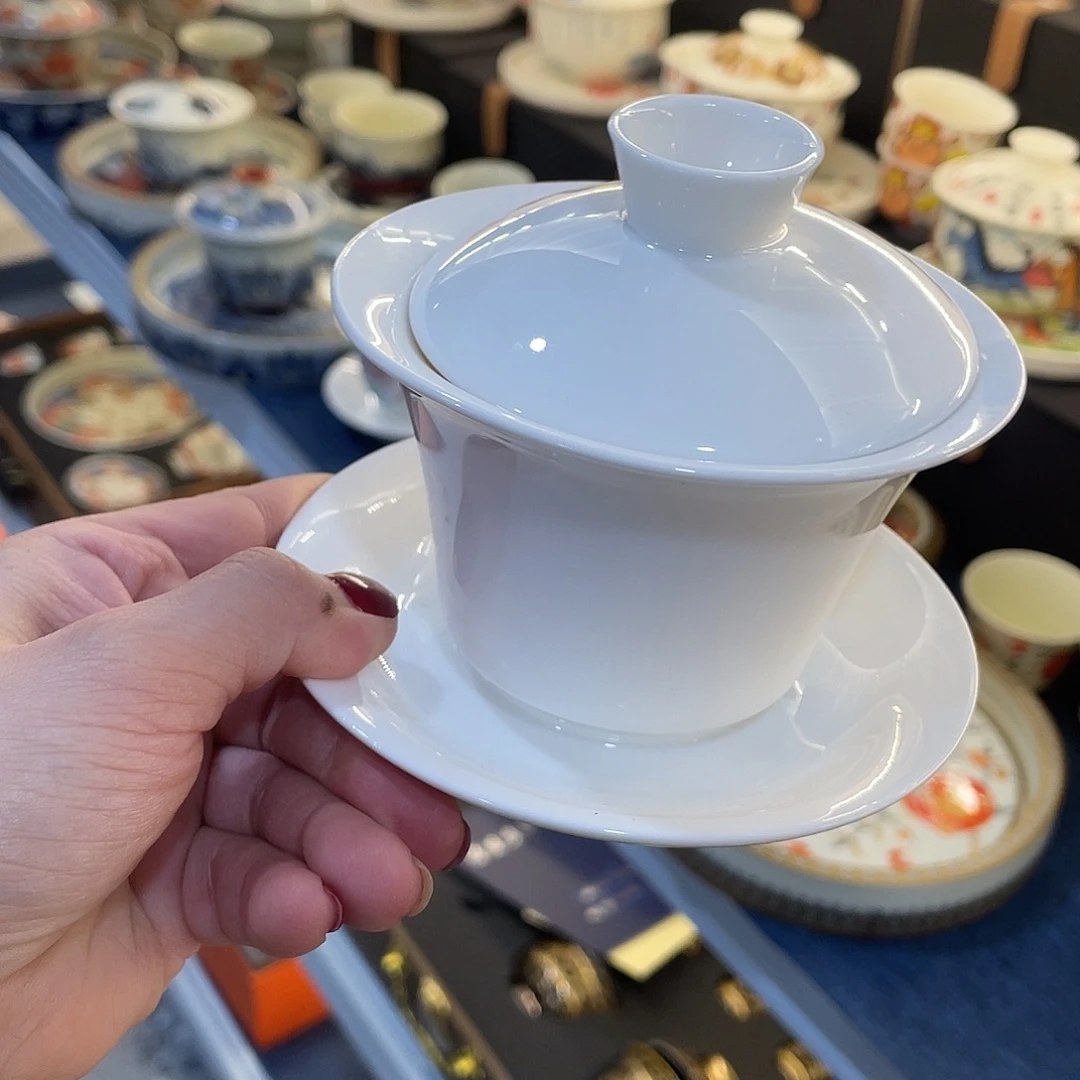 陶景德陶瓷盖碗茶具