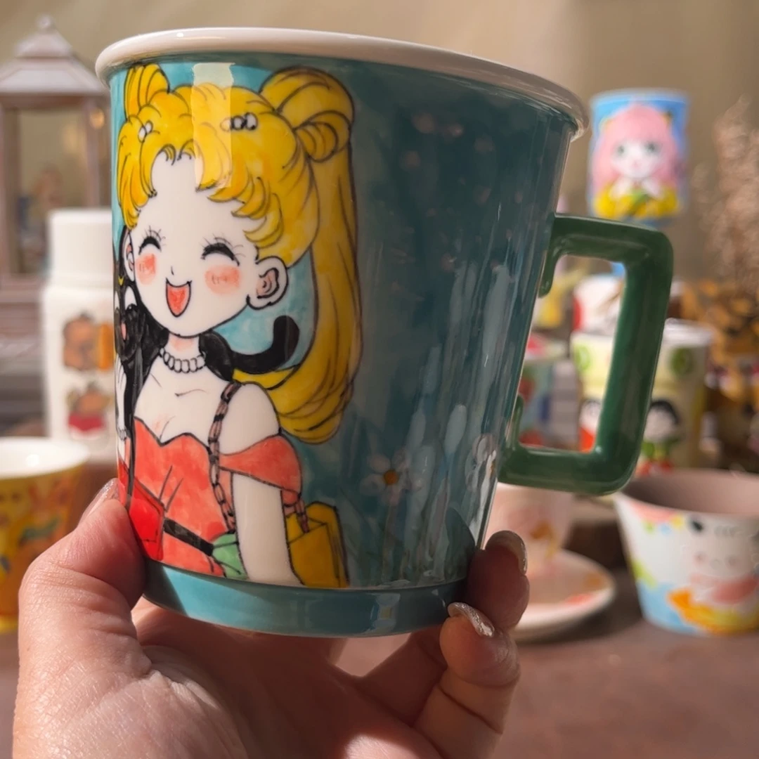 景德镇陶瓷手绘文创水杯