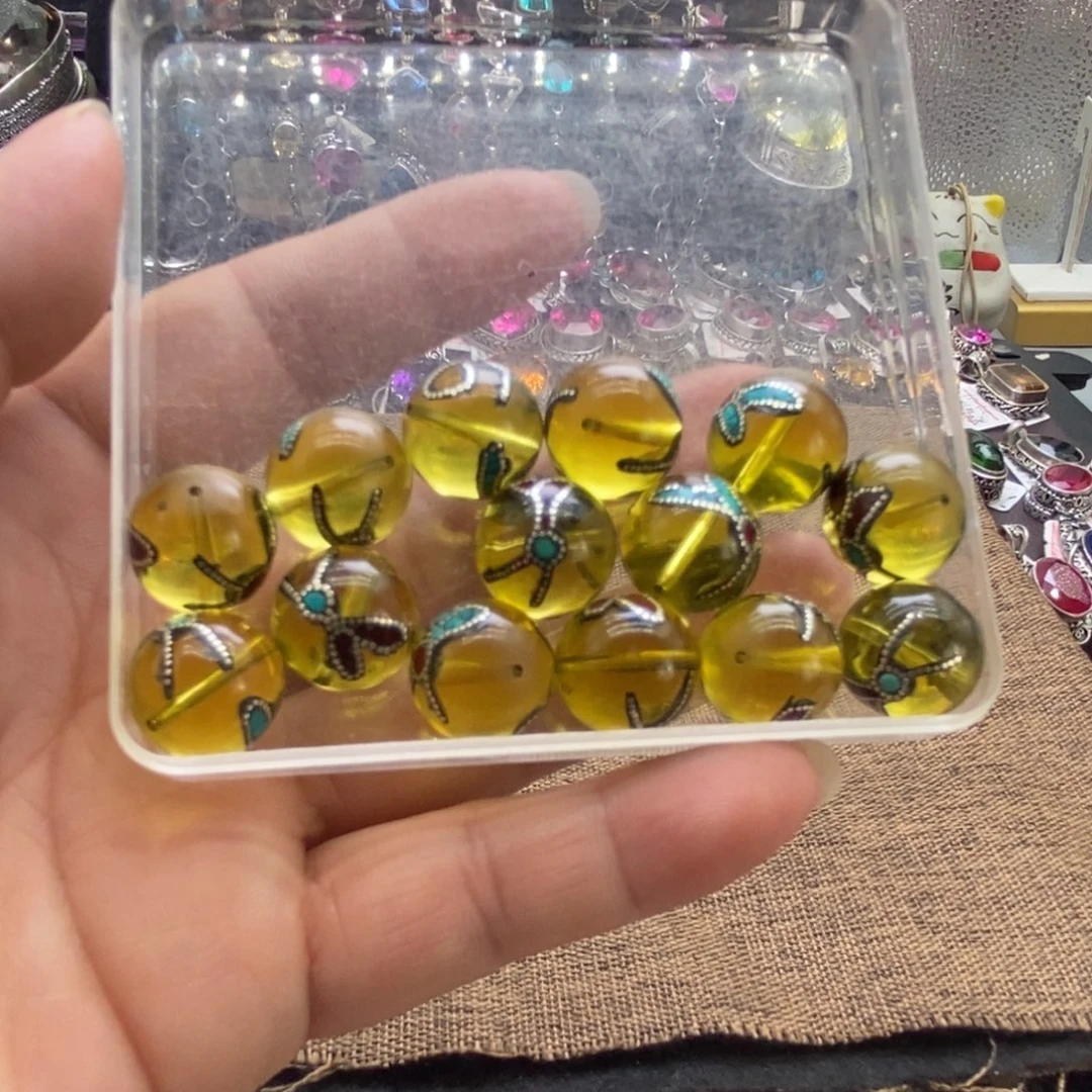 仿水晶吊坠925银奇****装晓鱼尼泊尔手工制作的