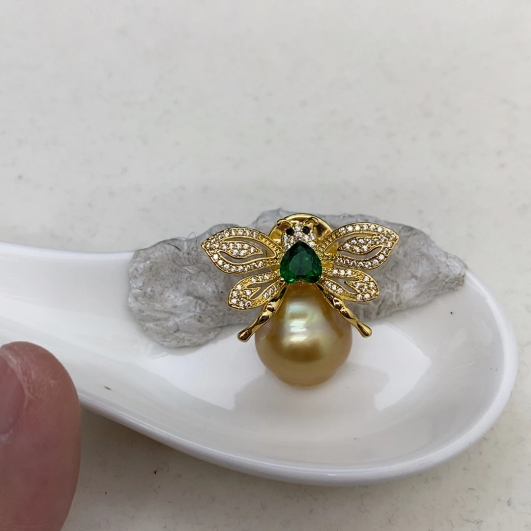 定制海水珍珠未镶嵌裸珠南洋金珠