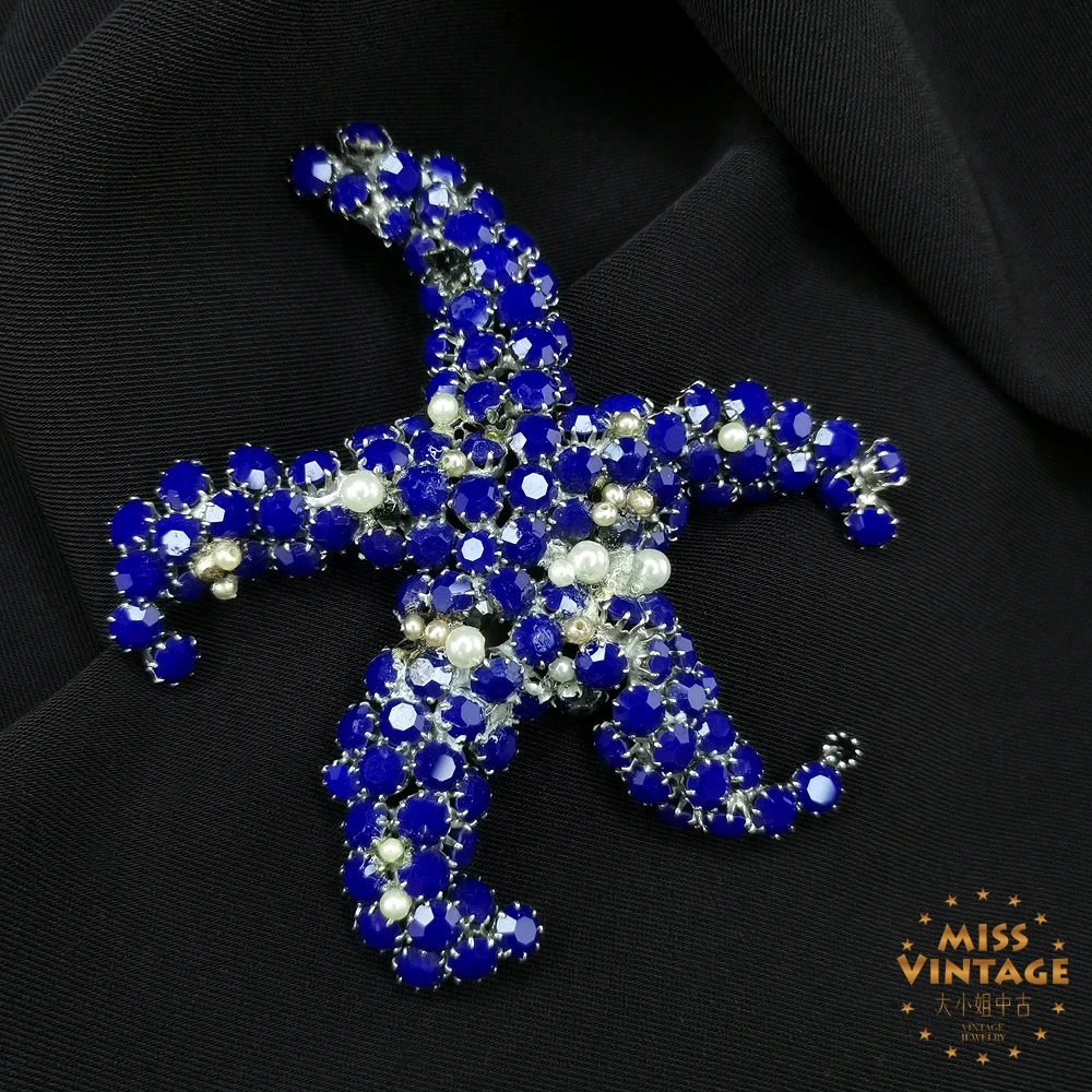 意大利Annarita高珠感俏皮海星胸针[203-053]