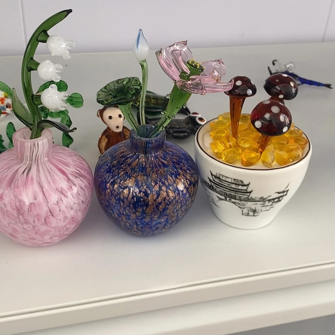 不***理琉璃手工艺品盆栽