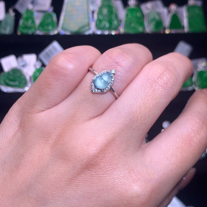 【闪购商品】银S925镶嵌戒指翡翠