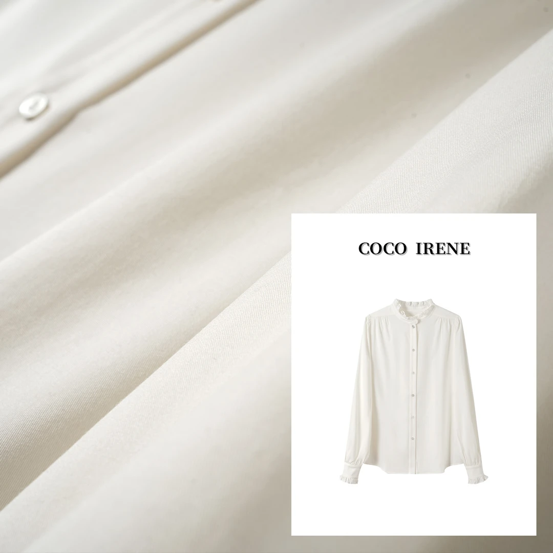 COCO IRENE 【白月光】2025春新款优雅百搭衬衫