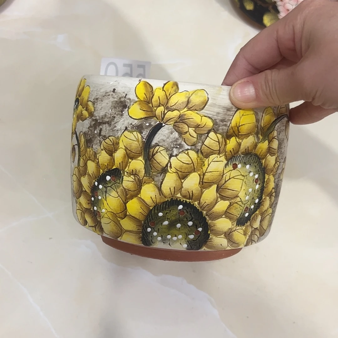 景德镇炫彩手绘口14高12