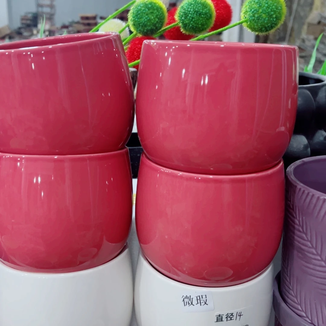 有孔，陶瓷花盆满10米包邮发货