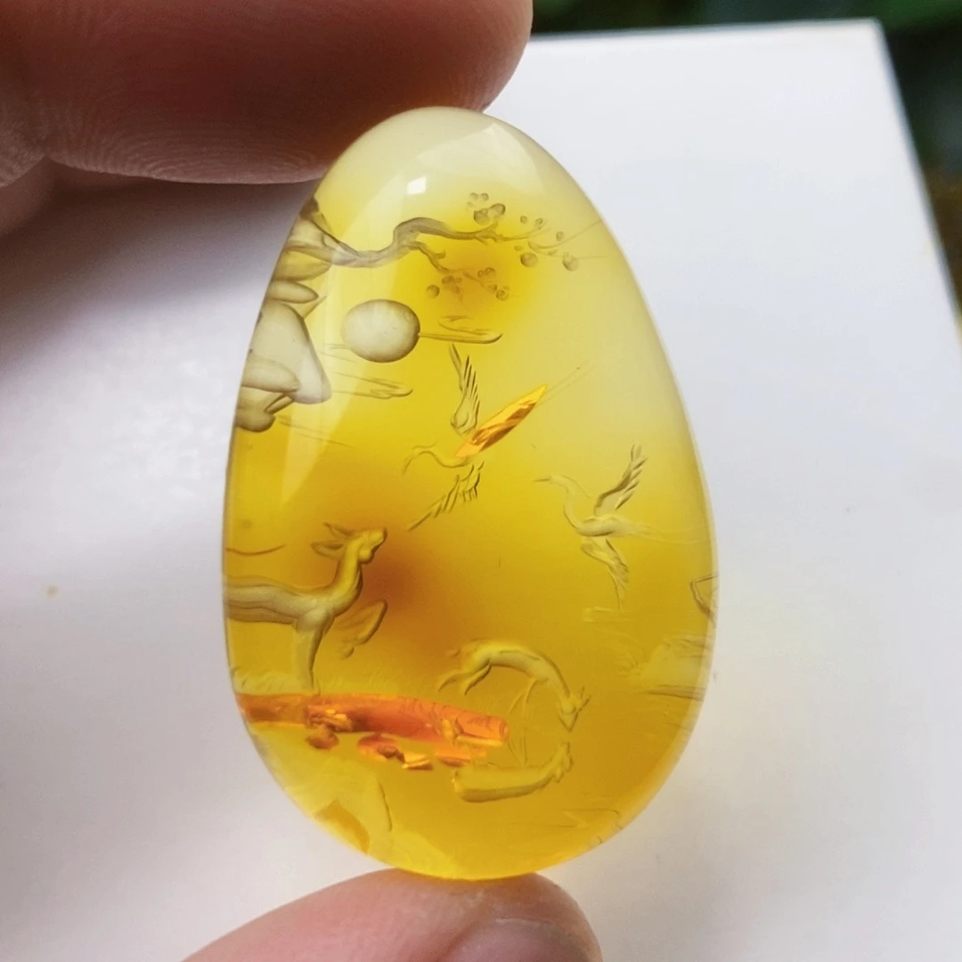 【闪购商品】金珀吊坠(不含链)未镶嵌