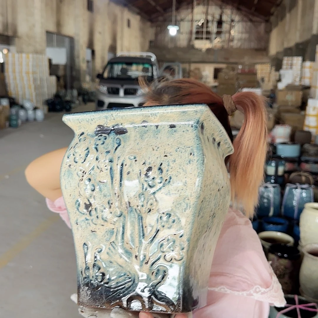 紫砂花盆王嫂花盆0921-184高24口20