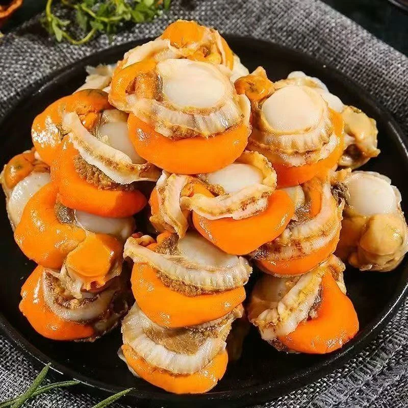 新鲜扇贝肉带膏带黄 到手5斤 鲜美海鲜 包邮到家