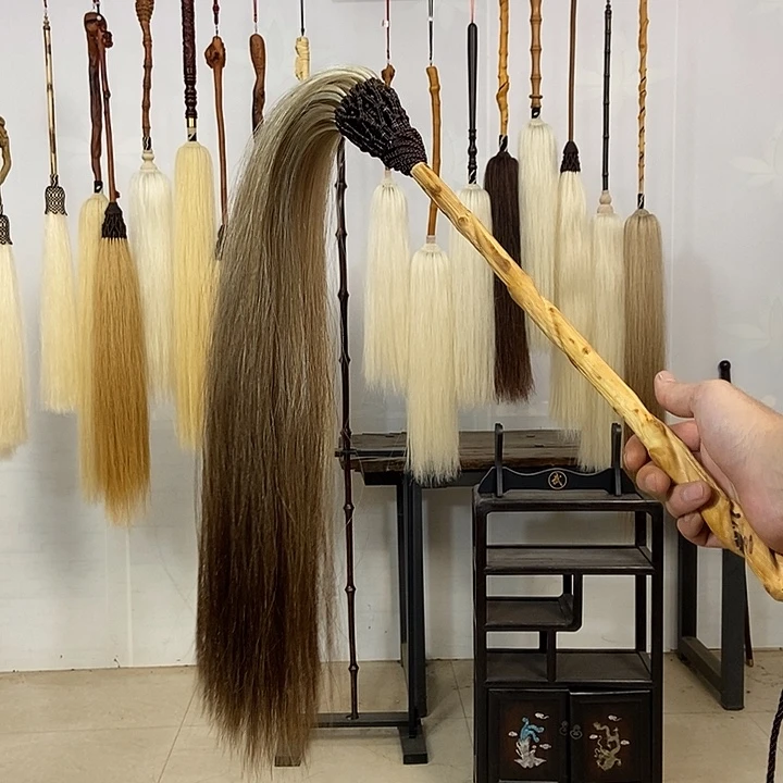 纯手工制作马尾拂尘