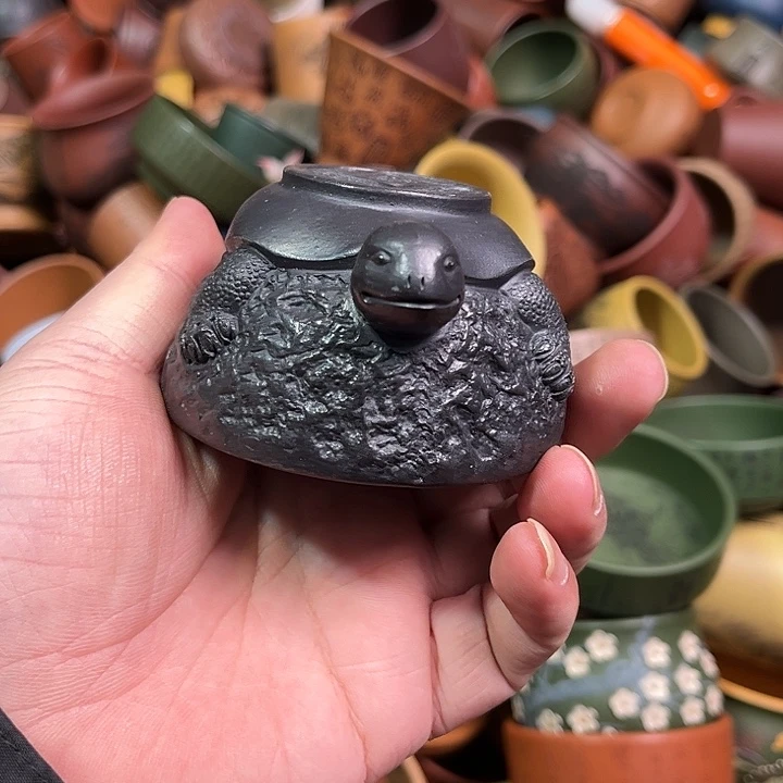 紫砂茶杯全手工紫砂主人杯